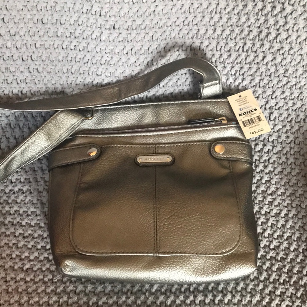 Rosetti Silver /Gray Crossbody Bag